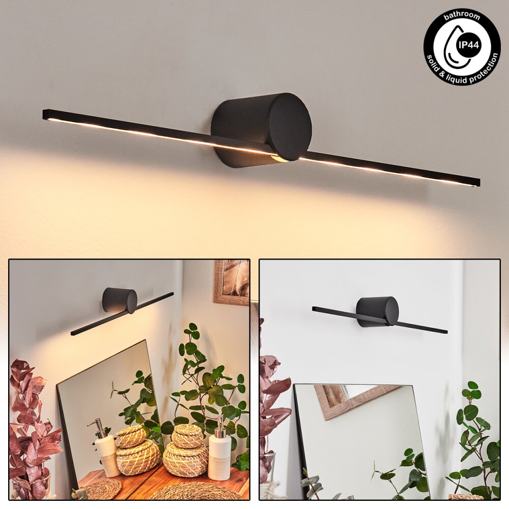 Puharila Spiegelleuchte LED Schwarz, 1-flammig main product photo