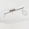 Villenauxe Deckenleuchte LED Chrom, Nickel-Matt, 3-flammig