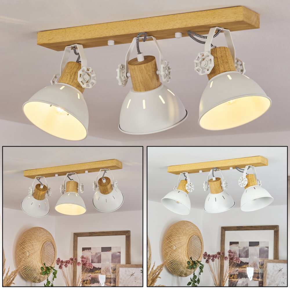 Orny Deckenleuchte Naturfarben, Weiß, 3-flammig main product photo