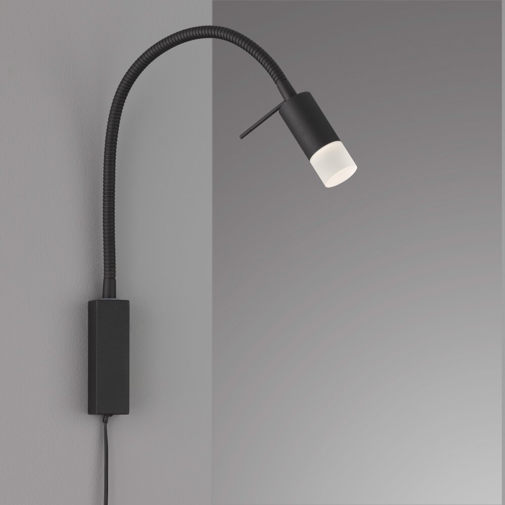 Fischer & Honsel Seng Wandleuchte LED Schwarz, 1-flammig main product photo