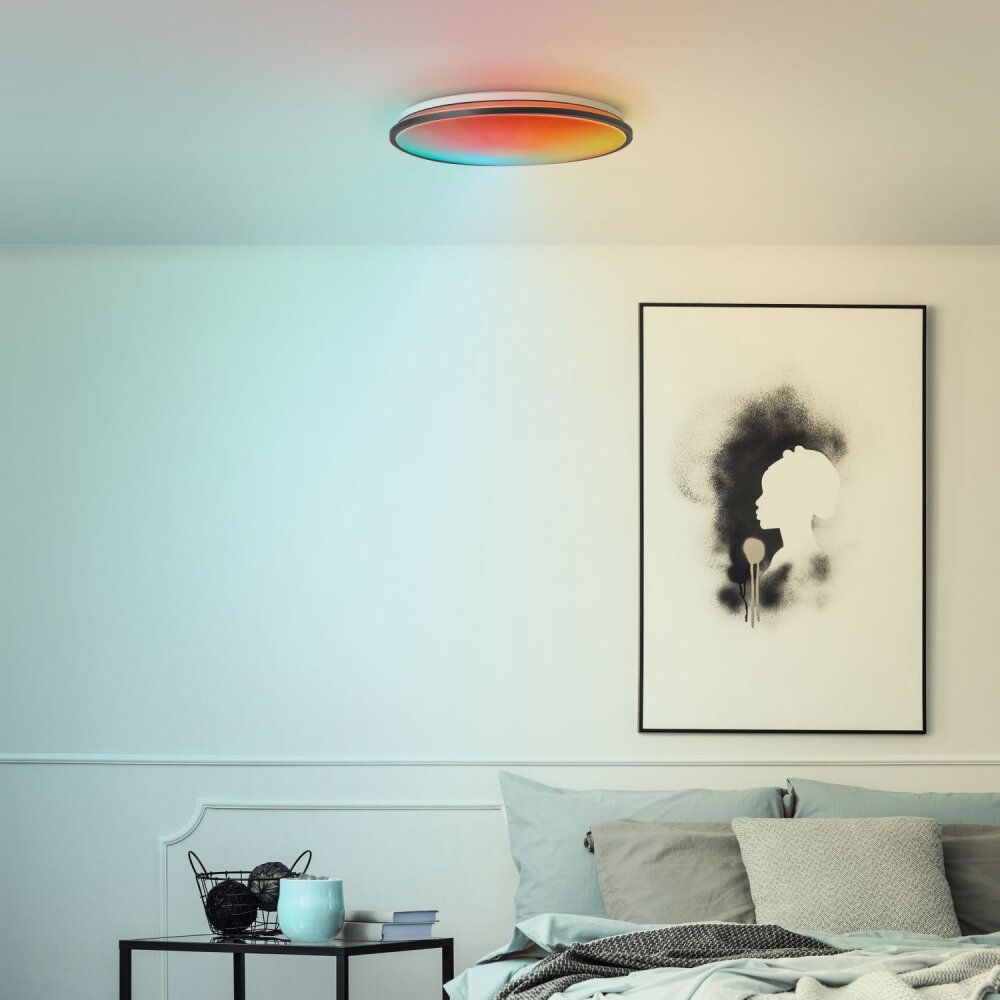 Brilliant Heida Deckenleuchte LED Weiß, 1-flammig, Fernbedienung main product photo
