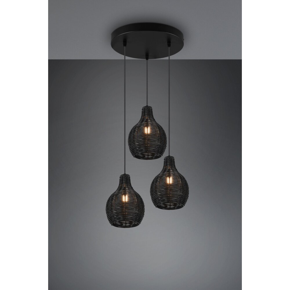 Reality Sprout Pendelleuchte Schwarz, 3-flammig main product photo