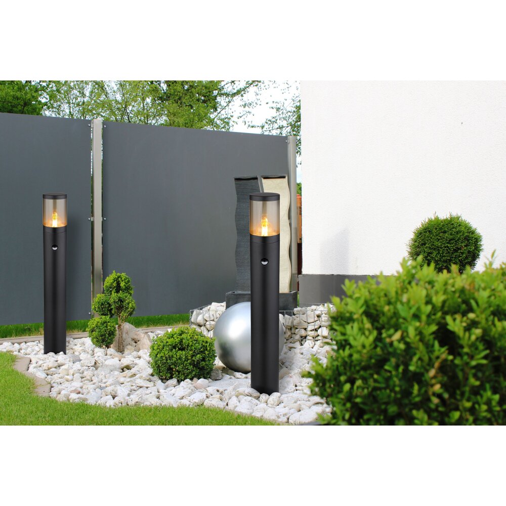 Globo XELOO Wegeleuchte Schwarz, 1-flammig, Bewegungsmelder main product photo