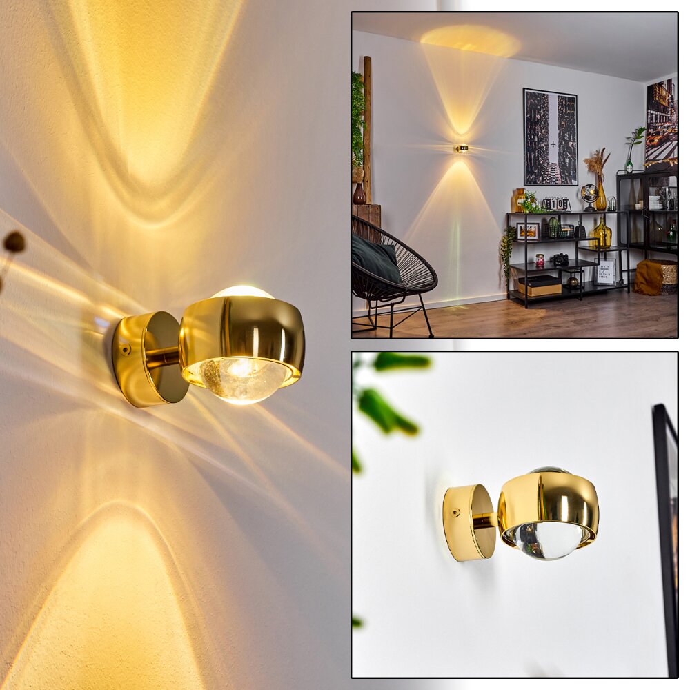 Sapri Wandleuchte Gold, 1-flammig main product photo