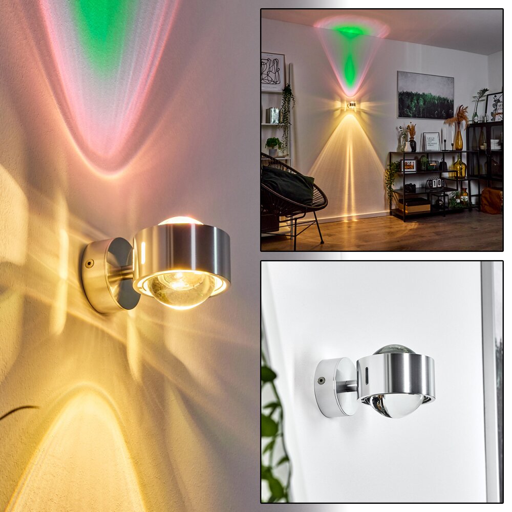 Sapri Wandleuchte Silber, 1-flammig main product photo