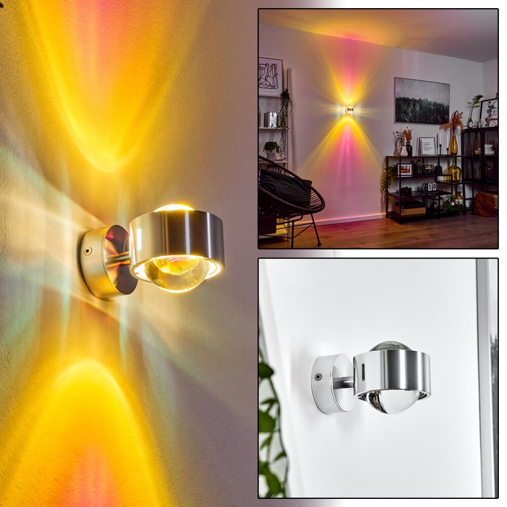 Sapri Wandleuchte Silber, 1-flammig main product photo