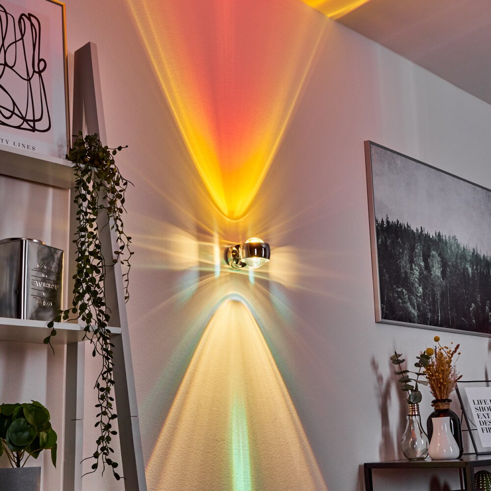 Sapri Wandleuchte Chrom, 1-flammig