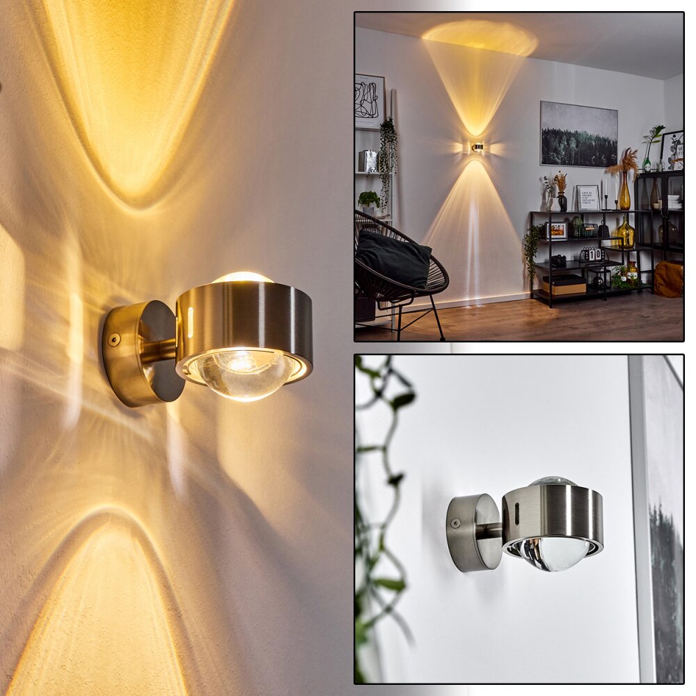 Sapri Wandleuchte Nickel-Matt, 1-flammig main product photo