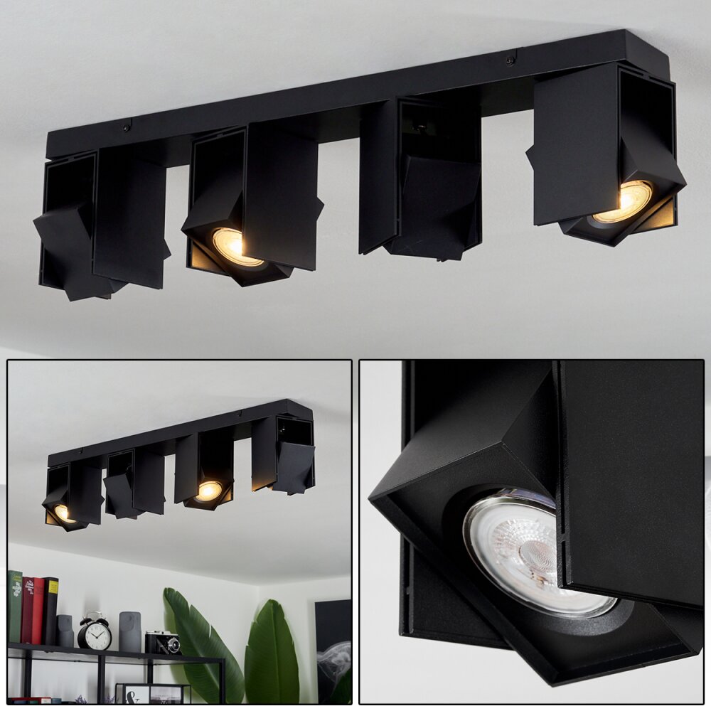 Prassinet Deckenleuchte Schwarz, 4-flammig main product photo