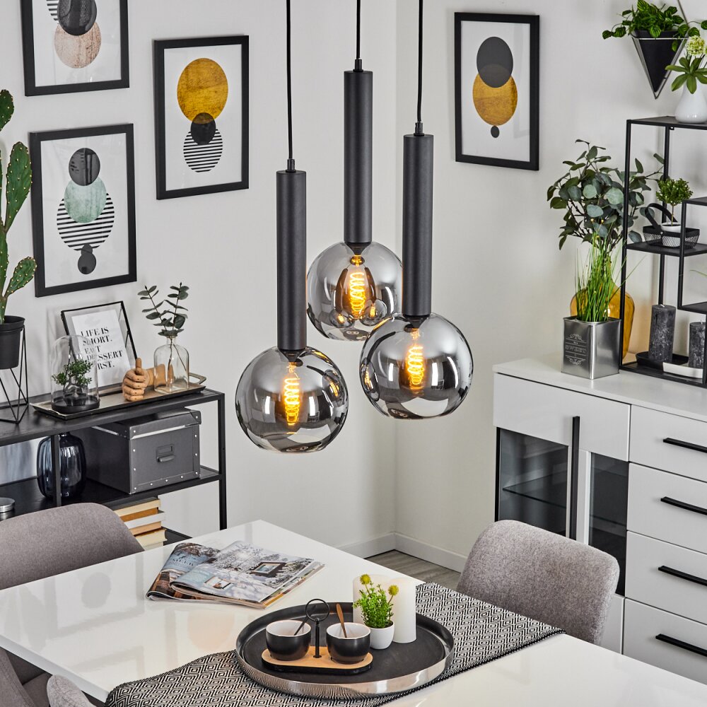 Trezeste Hängeleuchte Schwarz, 3-flammig main product photo