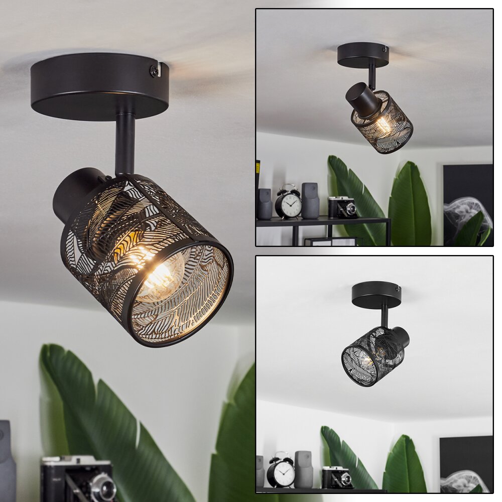 Roto Deckenleuchte Schwarz, 1-flammig main product photo