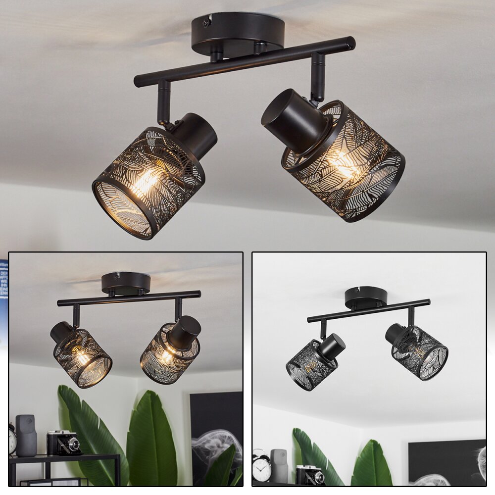 Roto Deckenleuchte Schwarz, 2-flammig main product photo