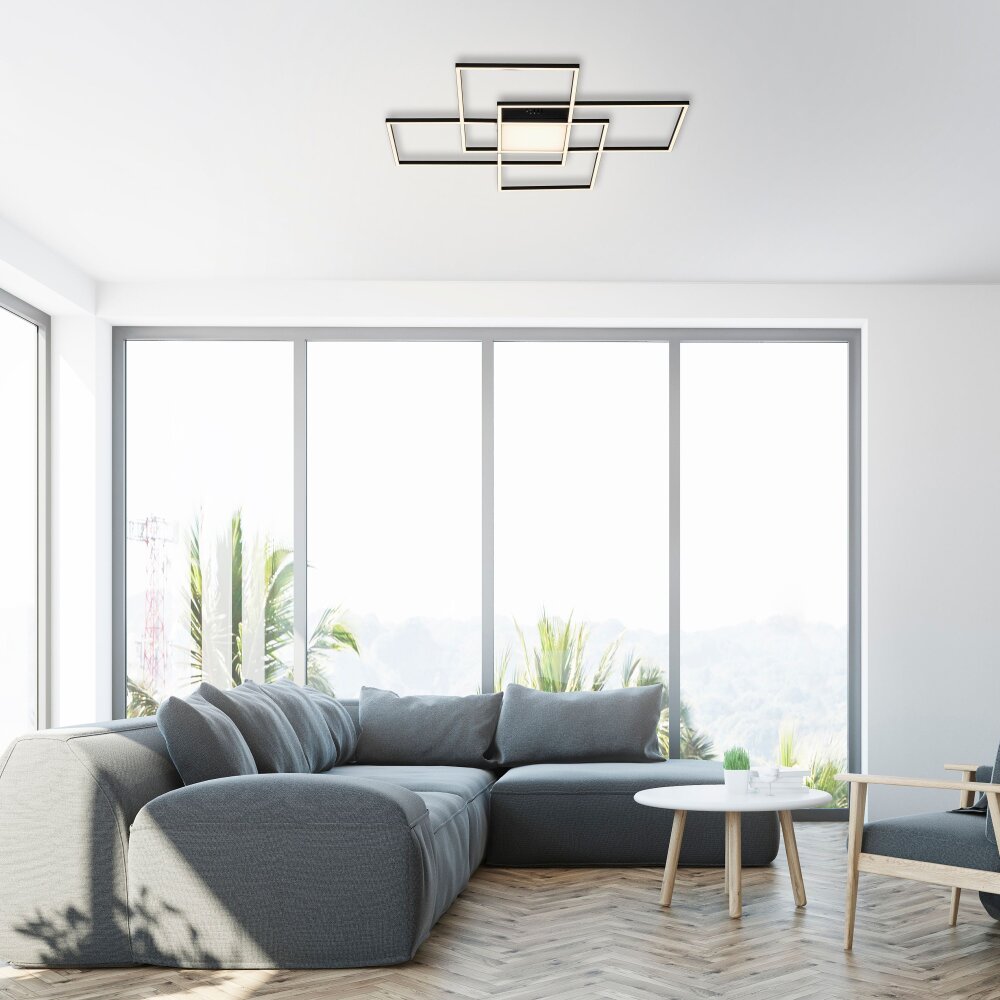 Paul Neuhaus Q-ASMIN Deckenleuchte LED Schwarz, 1-flammig, Fernbedienung main product photo