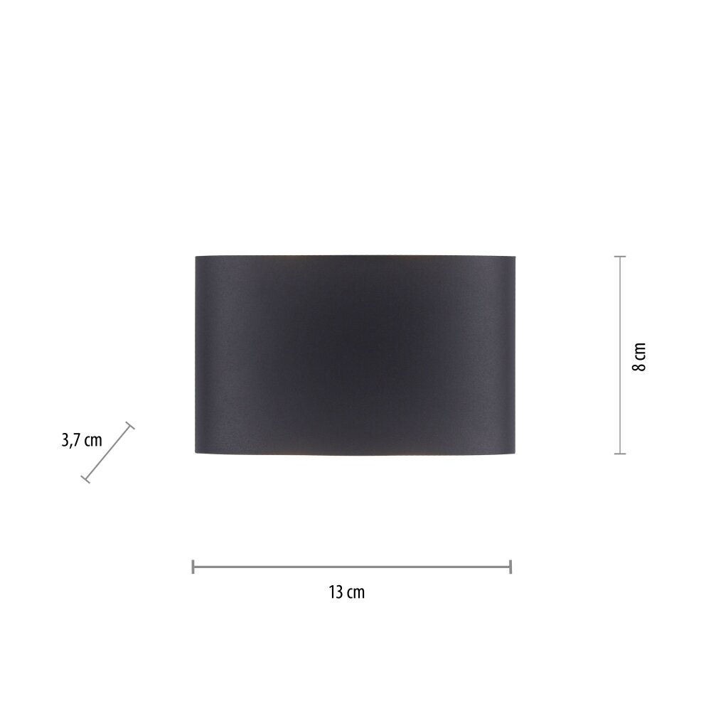 Paul Neuhaus CARLO Wandleuchte LED Anthrazit, 4-flammig