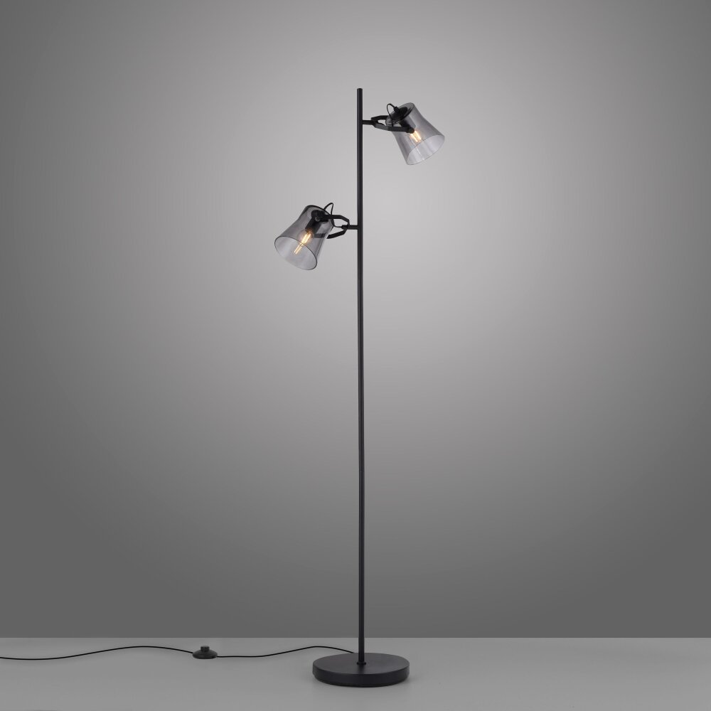 Leuchten Direkt TINULA Stehleuchte Schwarz, 2-flammig main product photo