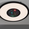 Leuchten Direkt ASTRO Deckenpanel LED Schwarz, 2-flammig, Fernbedienung, Farbwechsler