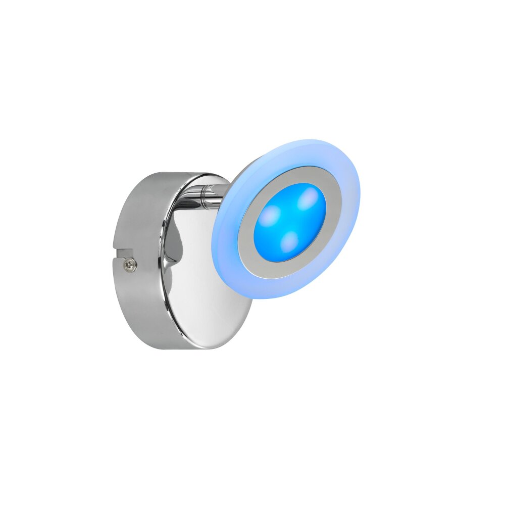 Wofi GEMMA Spot LED Chrom, 2-flammig, Fernbedienung, Farbwechsler