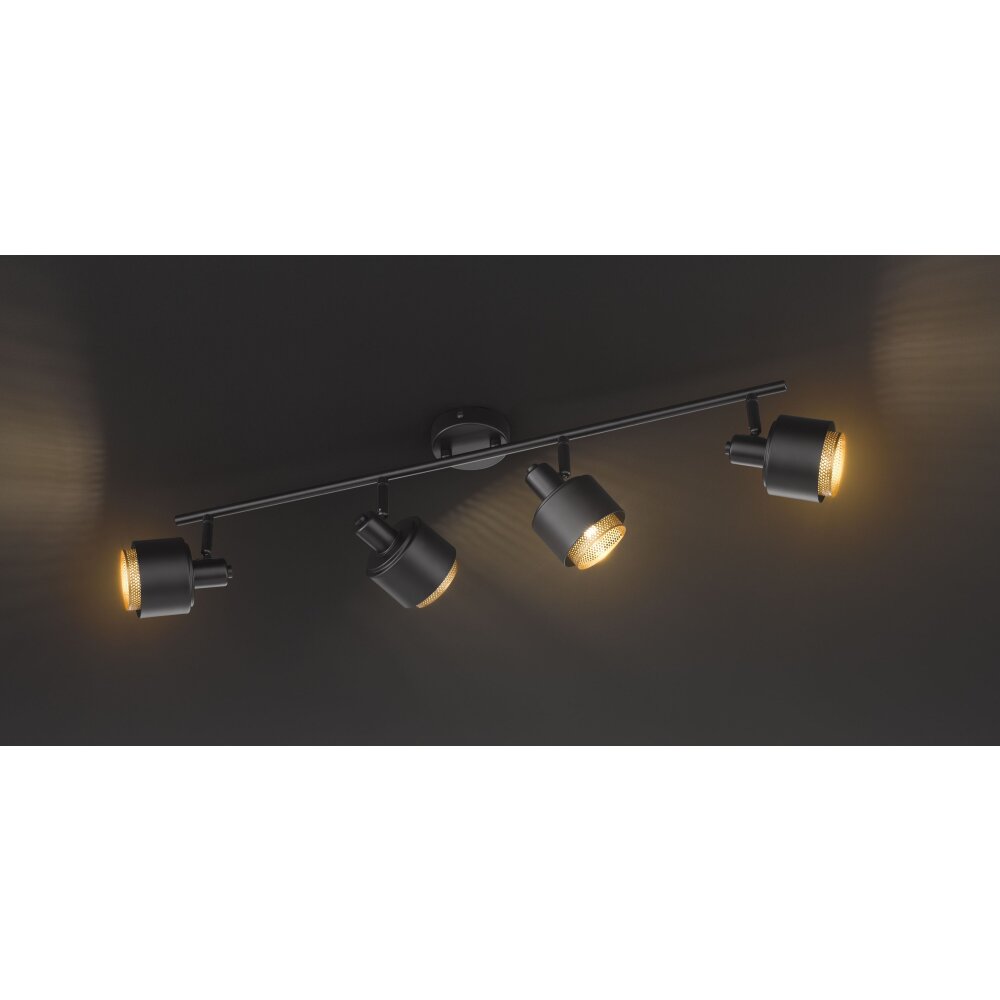 Wofi Leuchten MARGATE Deckenleuchte Schwarz, 4-flammig main product photo