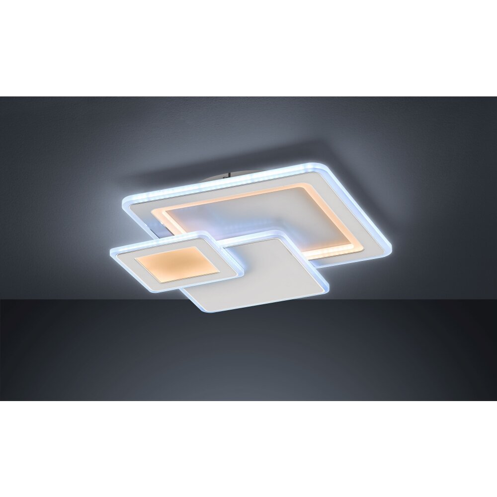 Wofi Leuchten MOLA Deckenleuchte LED Weiß, 1-flammig, Fernbedienung main product photo