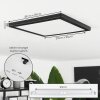 Canditas Deckenpanel LED Schwarz, 1-flammig