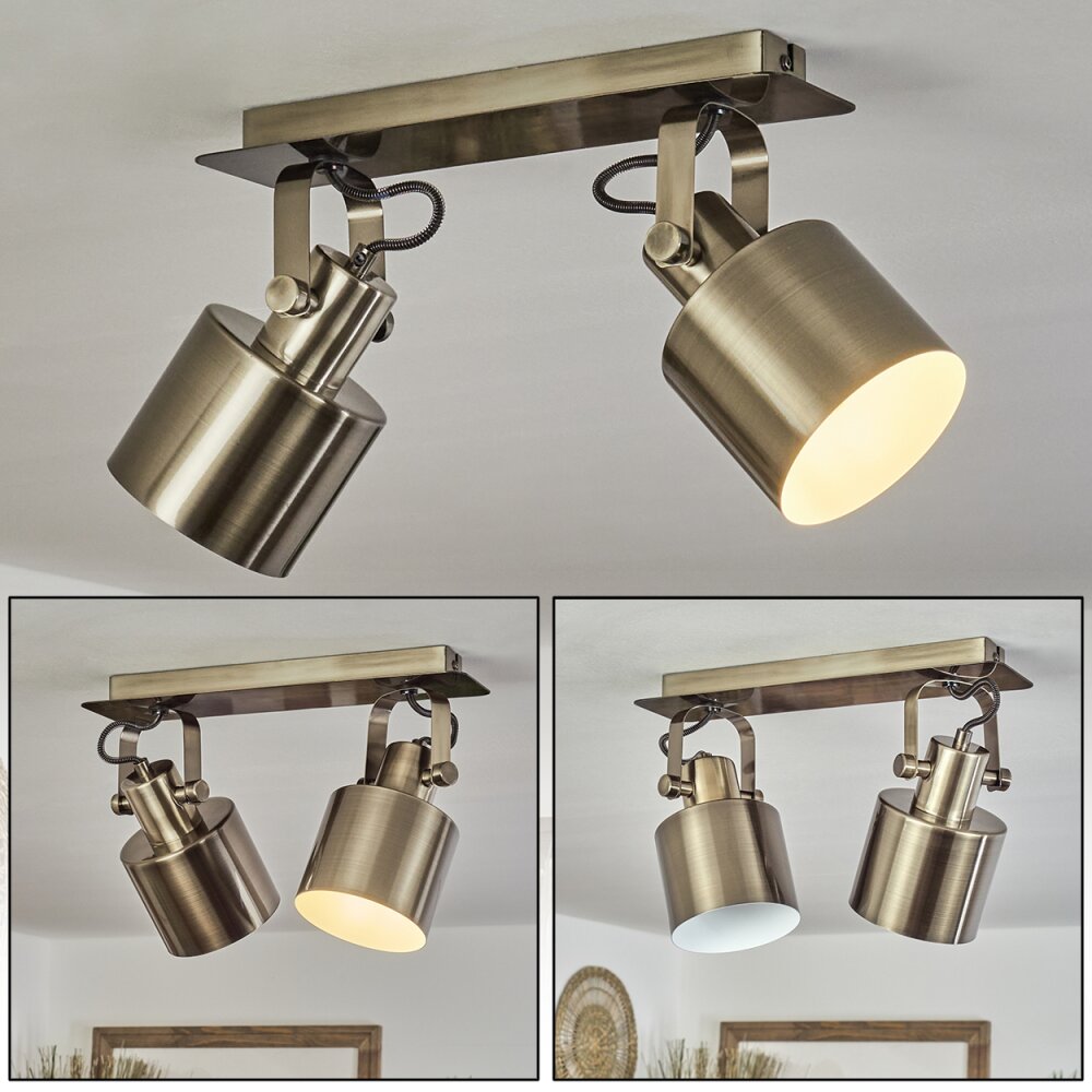 Neves Deckenleuchte Messing, 2-flammig main product photo