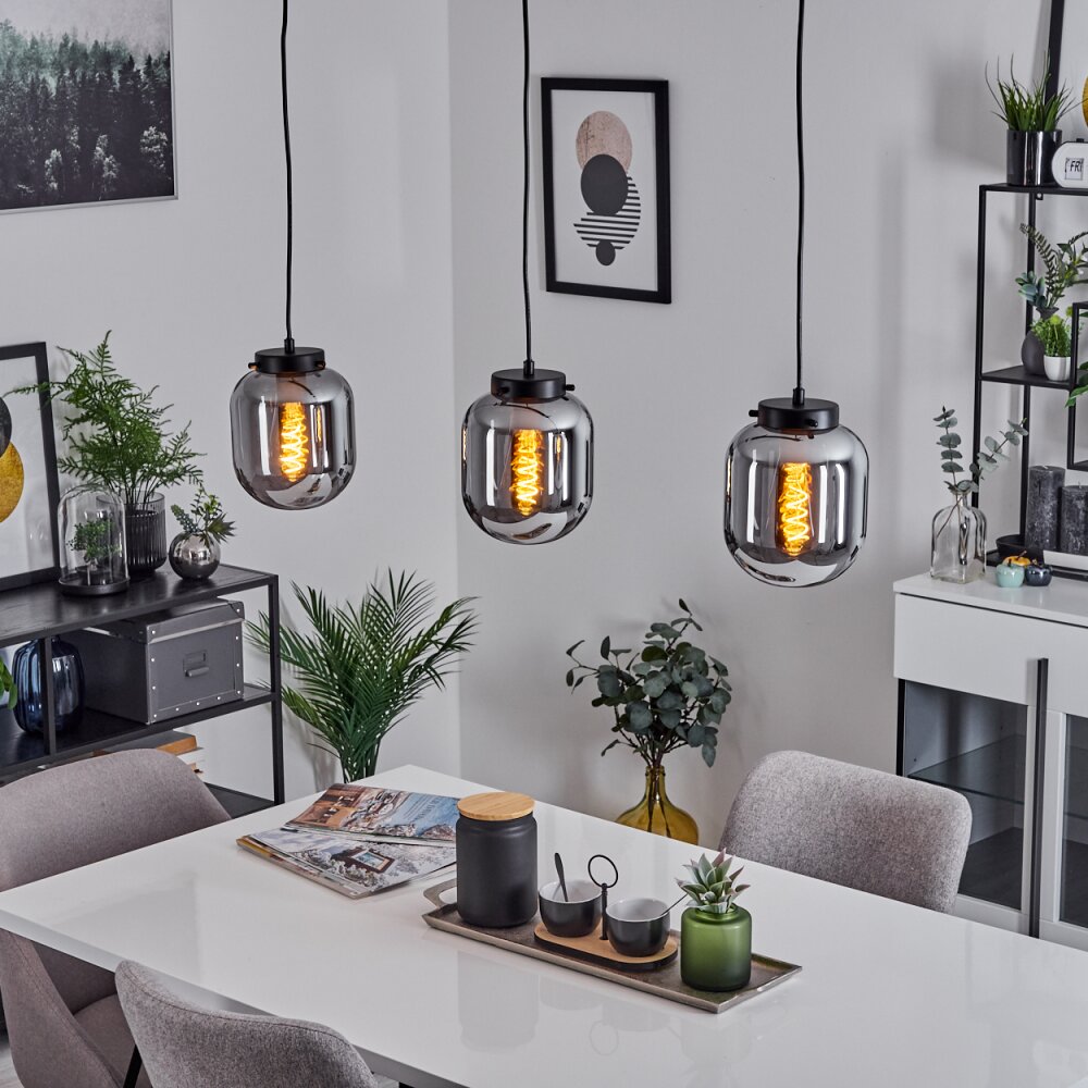 Arieux Hängeleuchte Schwarz, 3-flammig main product photo