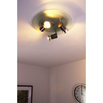 Deckenspot Nolita Nickel-Matt, 3-flammig