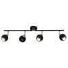 Brilliant Leuchten Ina Deckenspot LED Chrom, Schwarz, 4-flammig