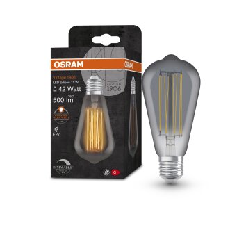 OSRAM Vintage 1906® LED E27 11 Watt 1800 Kelvin 500 Lumen