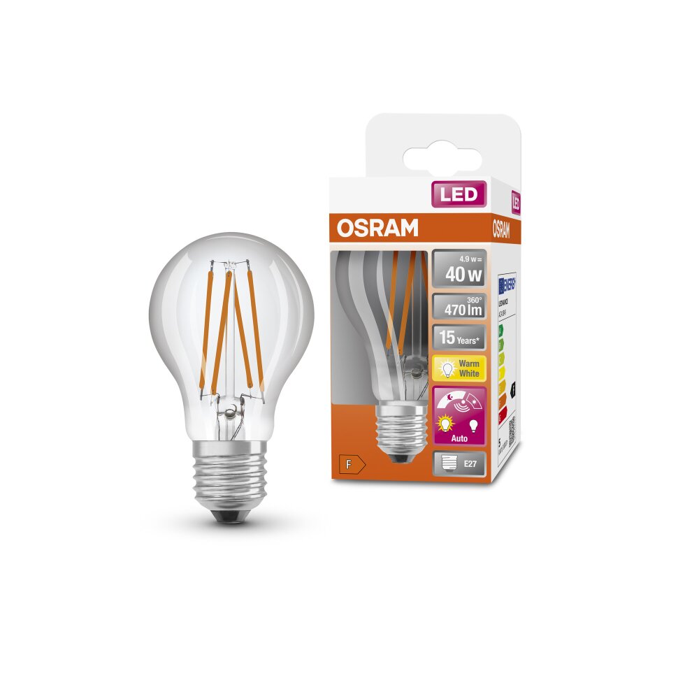 OSRAM LED DAYLIGHT LED E27 4,9 Watt 2700 Kelvin 470 Lumen main product photo
