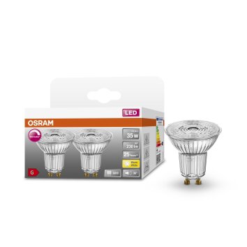 OSRAM LED SUPERSTAR 2er Set LED GU10 3,4 Watt 2700 Kelvin 230 Lumen