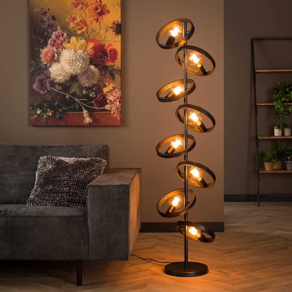 Hover Stehleuchte Anthrazit, 8-flammig main product photo