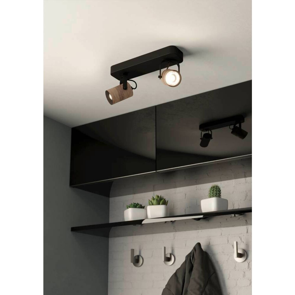 Eglo CAYUCA Deckenleuchte LED Schwarz, 2-flammig main product photo