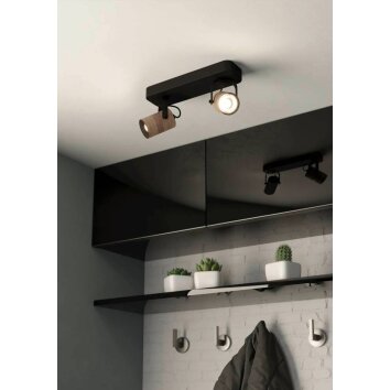Eglo CAYUCA Deckenleuchte LED Schwarz, 2-flammig Eglo CAYUCA Deckenleuchte LED Schwarz, 2-flammig