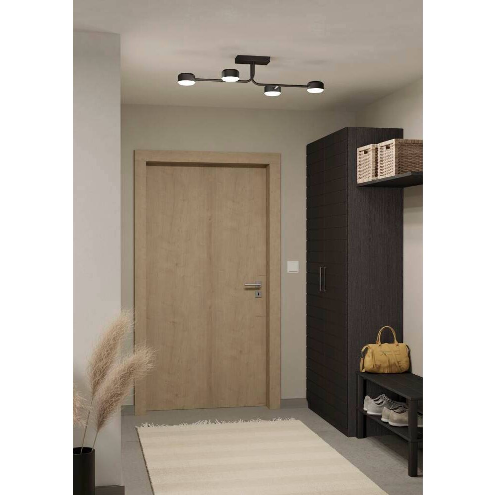 Eglo CLAVELLINA Deckenleuchte LED Schwarz, 4-flammig main product photo
