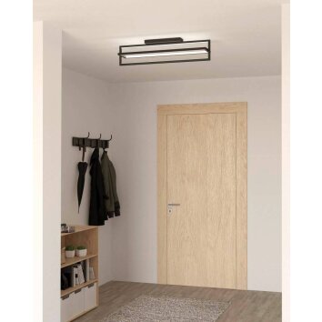 Eglo SIBERIA Deckenleuchte LED Schwarz, 1-flammig, Fernbedienung Eglo SIBERIA Deckenleuchte LED Schwarz, 1-flammig, Fernbedienung