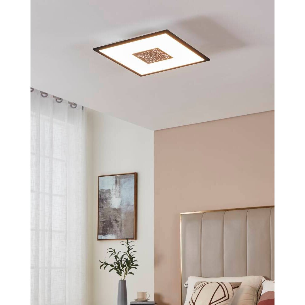 Eglo MARMORATA Deckenpanel LED Schwarz, Weiß, 2-flammig main product photo
