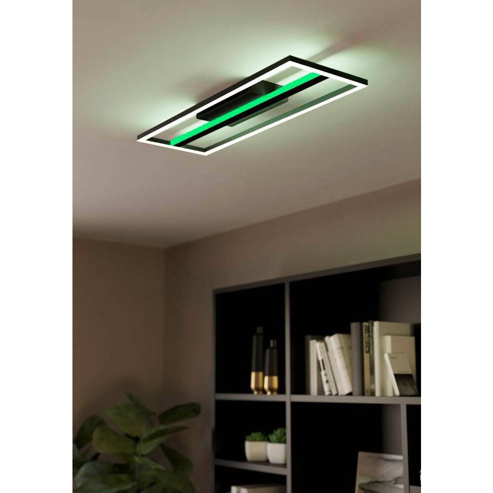 Eglo CALAGRANO-Z Deckenleuchte LED Schwarz, 1-flammig, Farbwechsler main product photo