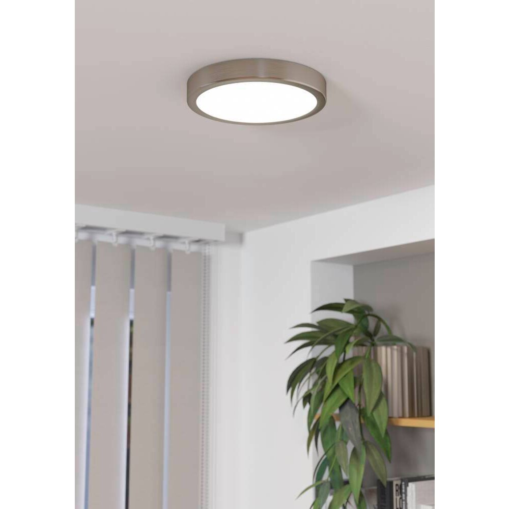Eglo FUEVA Deckenleuchte LED Nickel-Matt, 1-flammig main product photo