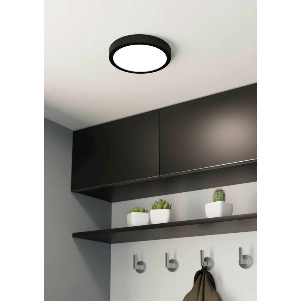 Eglo FUEVA Deckenleuchte LED Schwarz, 1-flammig main product photo