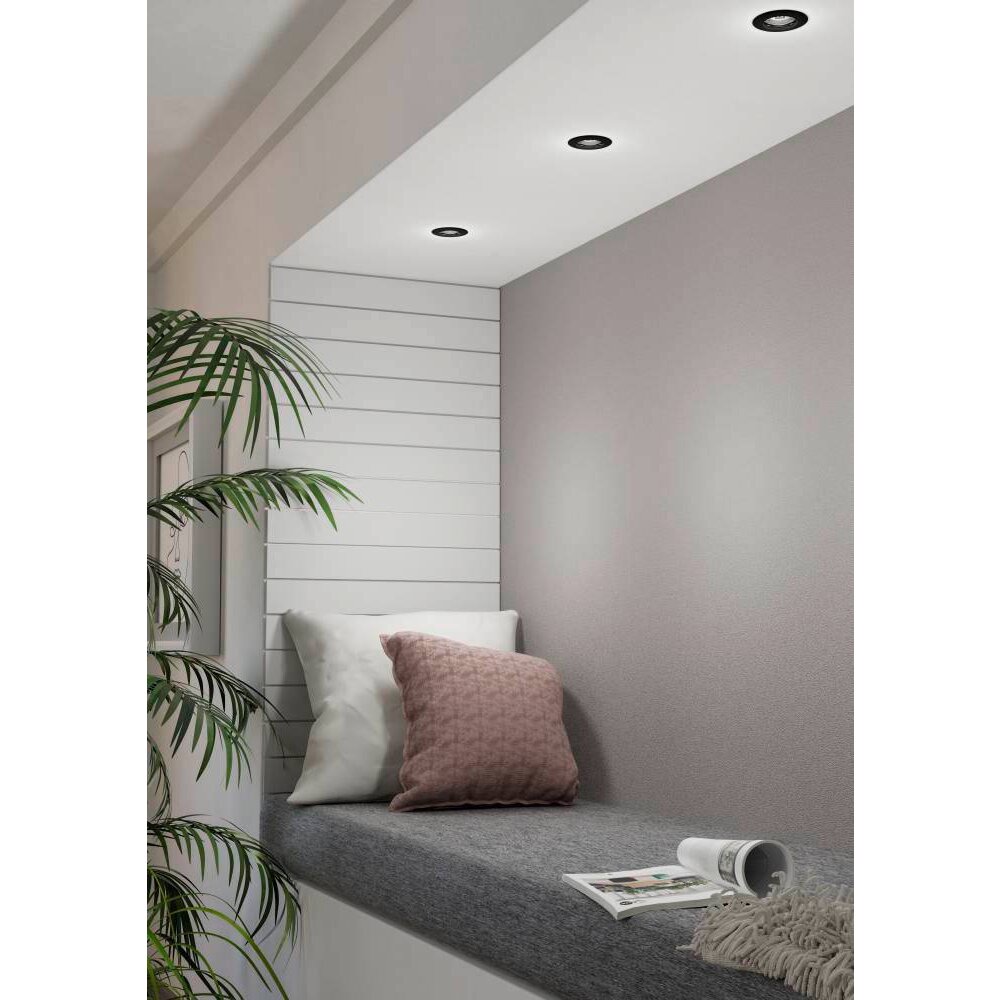 Eglo PENETO Einbauleuchte 3er Set LED Schwarz, 3-flammig main product photo
