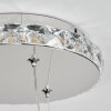 Avelar Hängeleuchte LED Chrom, Transparent, Klar, 1-flammig