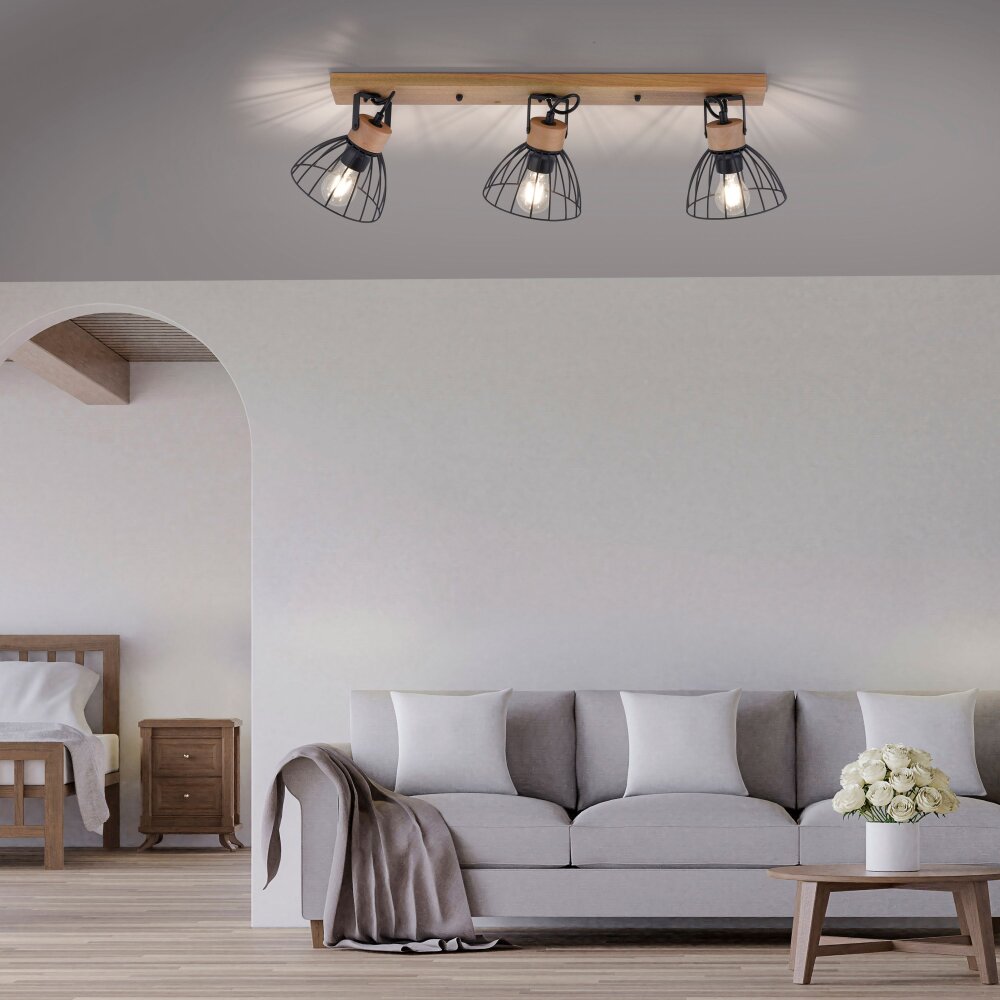 Leuchten Direkt LAMI Deckenleuchte Naturfarben, 3-flammig main product photo