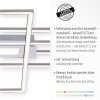 Leuchten Direkt ASMIN Deckenleuchte LED Stahl gebürstet, 1-flammig, Fernbedienung