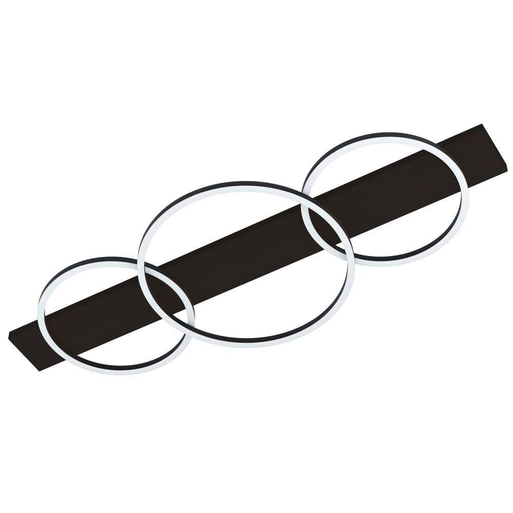 EGLO BOYAL Deckenleuchte LED Nickel-Matt, Schwarz, 3-flammig main product photo