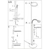 Steinhauer Turound Deckenfluter LED Stahl gebürstet, 2-flammig