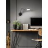 Fabas Luce Regina Wandleuchte LED Schwarz, 1-flammig