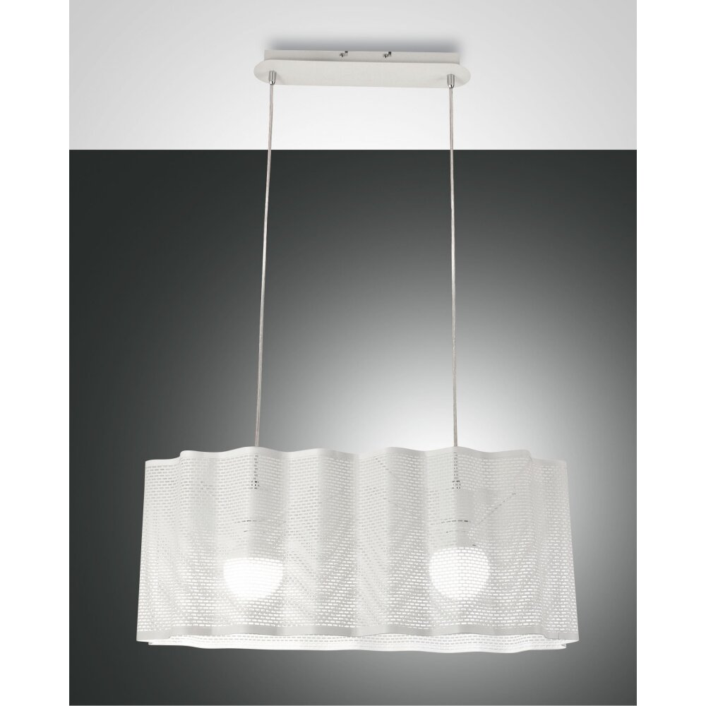 Fabas Luce Glicine Pendelleuchte Weiß, 2-flammig main product photo