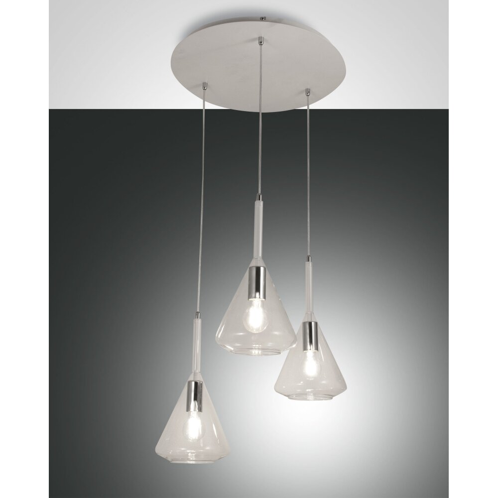 Fabas Luce Tris Pendelleuchte Weiß, 3-flammig main product photo