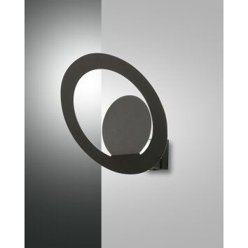 Fabas Luce Hector Wandleuchte LED Schwarz, 1-flammig Fabas Luce Hector Wandleuchte LED Schwarz, 1-flammig
